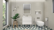 Moreno Bath MOB30 Bohemia Lina 30" Floating Bathroom Vanity with Reinforced Acrylic Sink Top - view 4