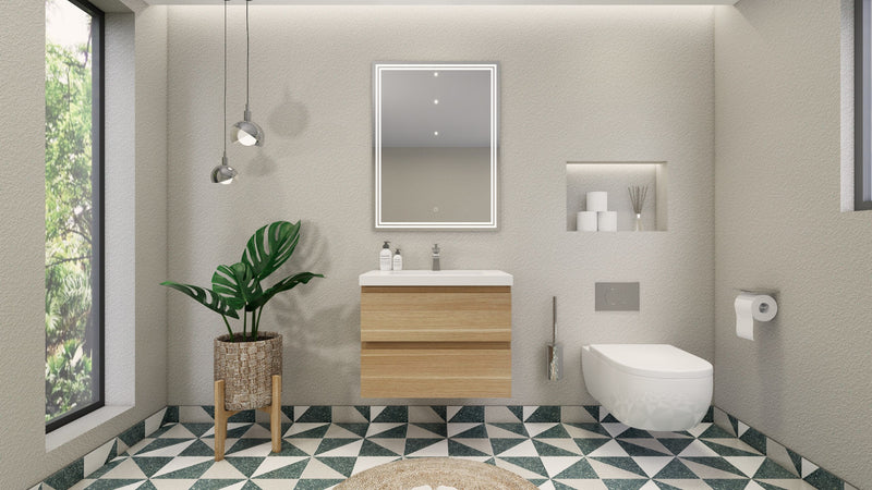 Moreno Bath MOB30 Bohemia Lina 30" Floating Bathroom Vanity with Reinforced Acrylic Sink Top - view 2