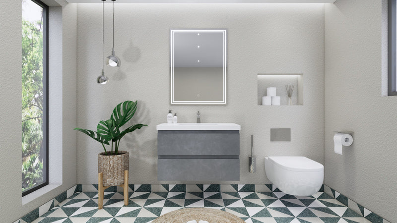 Moreno Bath MOB36 Bohemia Lina 36" Floating Bathroom Vanity with Reinforced Acrylic Sink Top - view 5