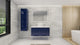 Moreno Bath MOB48D Bohemia Lina 48" Floating Double Bathroom Vanity with Reinforced Acrylic Double Sink Top