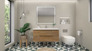 Moreno Bath MOB48 Bohemia Lina 48" Floating Bathroom Vanity with Reinforced Acrylic Single Sink Top