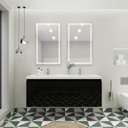 Moreno Bath MOB60D Bohemia Lina 60" Floating Bathroom Vanity with Reinforced Acrylic Double Sink Top - view 7