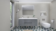 Moreno Bath MOB60S Bohemia Lina 60" Floating Bathroom Vanity with Reinforced Acrylic Single Sink Top - view 7