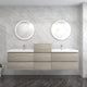 Moreno Bath BOW104DD BOW 104" Floating Double Bathroom Vanity with Reinforced Acrylic Double Sinks