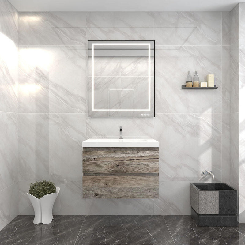 Moreno Bath BOW30 BOW 30" FLOATING BATHROOM VANITY WITH REINFORCED ACRYLIC SINK - view 2