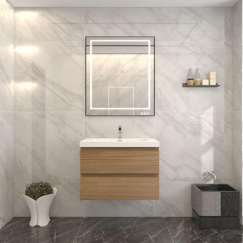 Moreno Bath BOW30 BOW 30" FLOATING BATHROOM VANITY WITH REINFORCED ACRYLIC SINK - view 3