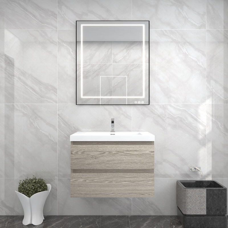 Moreno Bath BOW30 BOW 30" FLOATING BATHROOM VANITY WITH REINFORCED ACRYLIC SINK - view 4