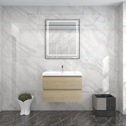 Moreno Bath BOW30 BOW 30" Floating Bathroom Vanity with Reinforced Acrylic Sink