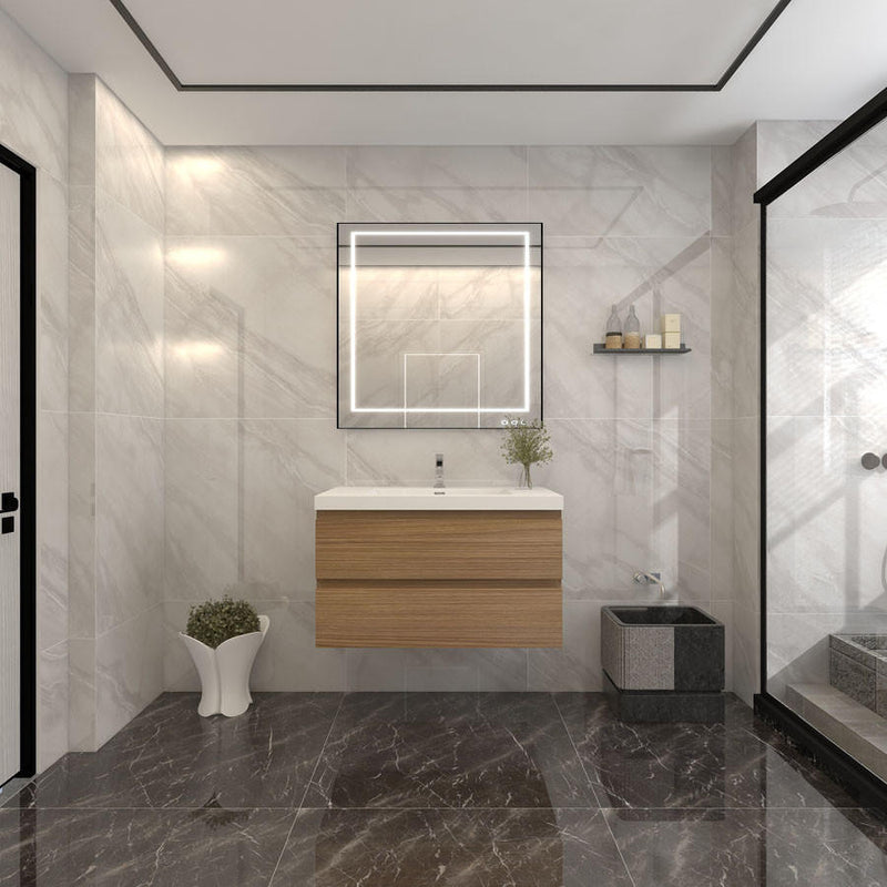 Moreno Bath BOW36 BOW 36" FLOATING BATHROOM VANITY WITH REINFORCED ACRYLIC SINK - view 6