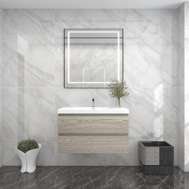 Moreno Bath BOW36 BOW 36" FLOATING BATHROOM VANITY WITH REINFORCED ACRYLIC SINK - view 4