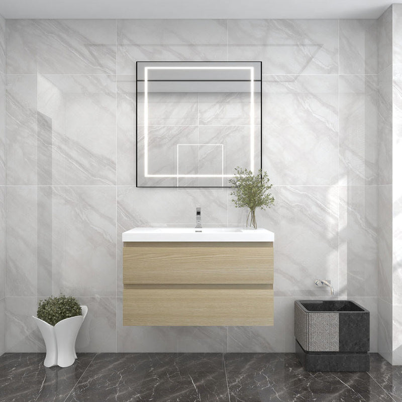 Moreno Bath BOW36 BOW 36" FLOATING BATHROOM VANITY WITH REINFORCED ACRYLIC SINK - view 3