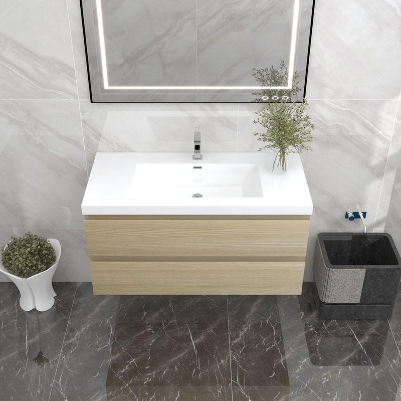 Moreno Bath BOW42 BOW 42" FLOATING BATHROOM VANITY WITH REINFORCED ACRYLIC SINK - view 8