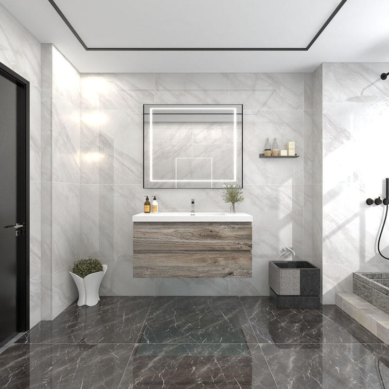 Moreno Bath BOW42 BOW 42" FLOATING BATHROOM VANITY WITH REINFORCED ACRYLIC SINK - view 6