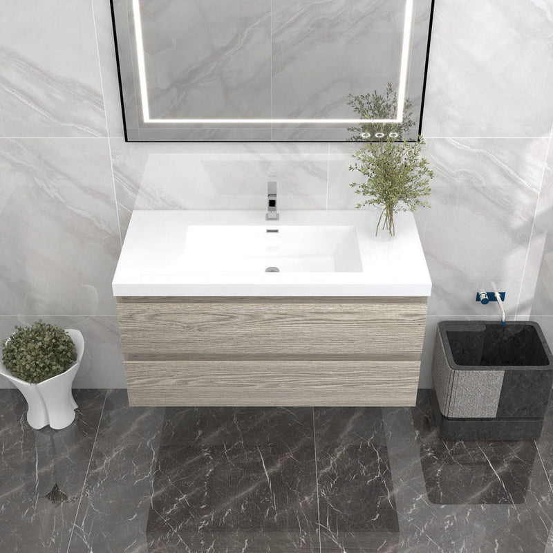 Moreno Bath BOW42 BOW 42" FLOATING BATHROOM VANITY WITH REINFORCED ACRYLIC SINK - view 7