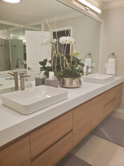 Moreno Bath BOW60 BOW 60" FLOATING BATHROOM VANITY WITH REINFORCED ACRYLIC SINGLE SINK TOP - view 9