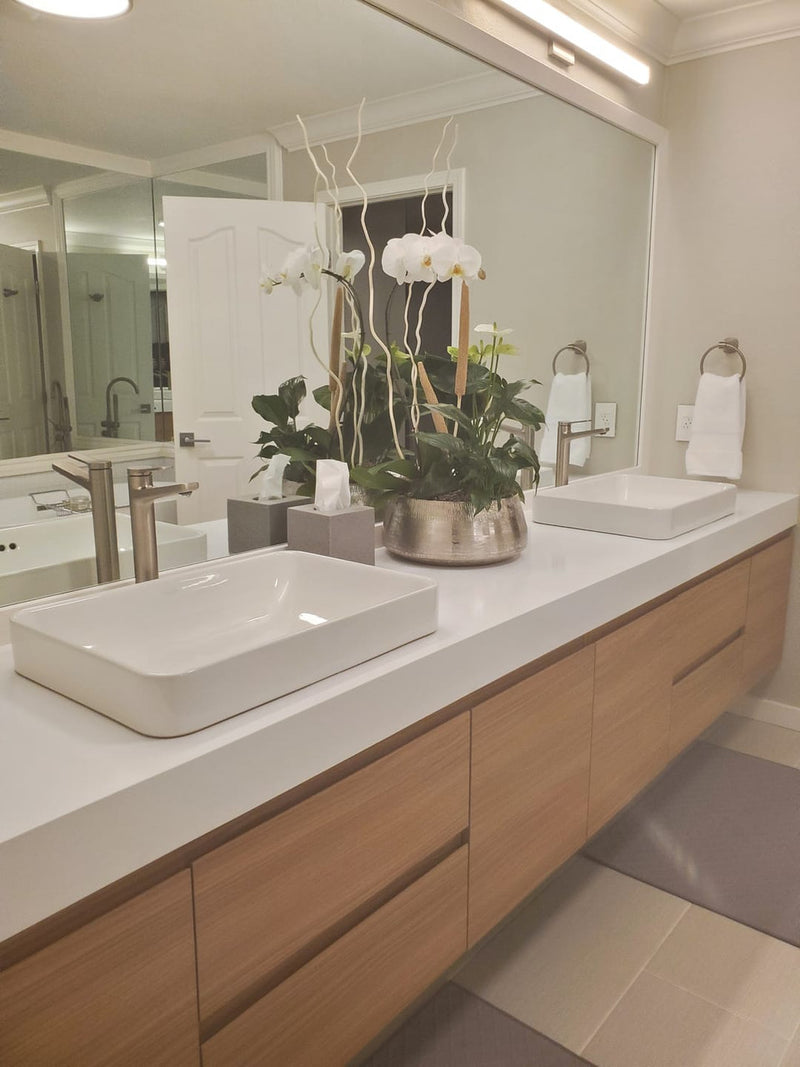 Moreno Bath BOW60 BOW 60" FLOATING BATHROOM VANITY WITH REINFORCED ACRYLIC SINGLE SINK TOP - view 9