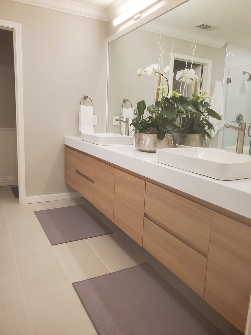 Moreno Bath BOW60 BOW 60" FLOATING BATHROOM VANITY WITH REINFORCED ACRYLIC SINGLE SINK TOP - view 10