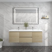 Moreno Bath BOW60D BOW 60" FLOATING BATHROOM VANITY WITH DOUBLE REINFORCED ACRYLIC SINK - view 3