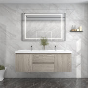 Moreno Bath BOW60D BOW 60" FLOATING BATHROOM VANITY WITH DOUBLE REINFORCED ACRYLIC SINK - view 2