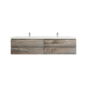 Moreno Bath BOW84 BOW 84" FLOATING BATHROOM VANITY WITH REINFORCED ACRYLIC DOUBLE SINK - view 10