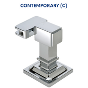 Afina RM-612-P Radiance 16" W x 22" H Rectangular Frameless Polished Edge Mirror with Decorative Tilt Brackets - view 4