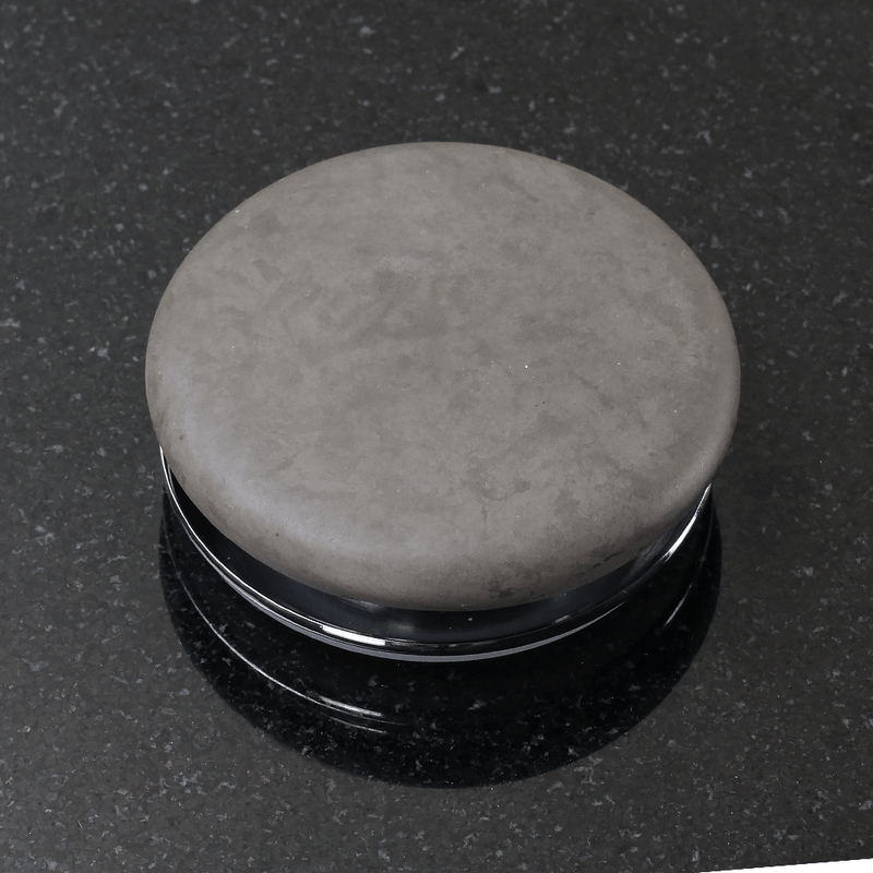 Brant Oval Cast Concrete Vessel Sink - Dark Grey