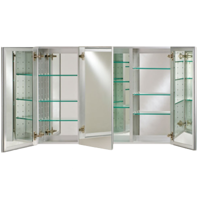 Afina TD4830RBRD Broadway 48" W x 30" H Triple Door Recessed Medicine Cabinet
