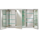 Afina TD4836RBRD Broadway 48" W x 36" H Triple Door Recessed Medicine Cabinet