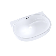 TOTO LT546G#01 Oval 19-11/16" x 13-3/4" Undermount Bathroom Sink with CEFIONTECT, Cotton White