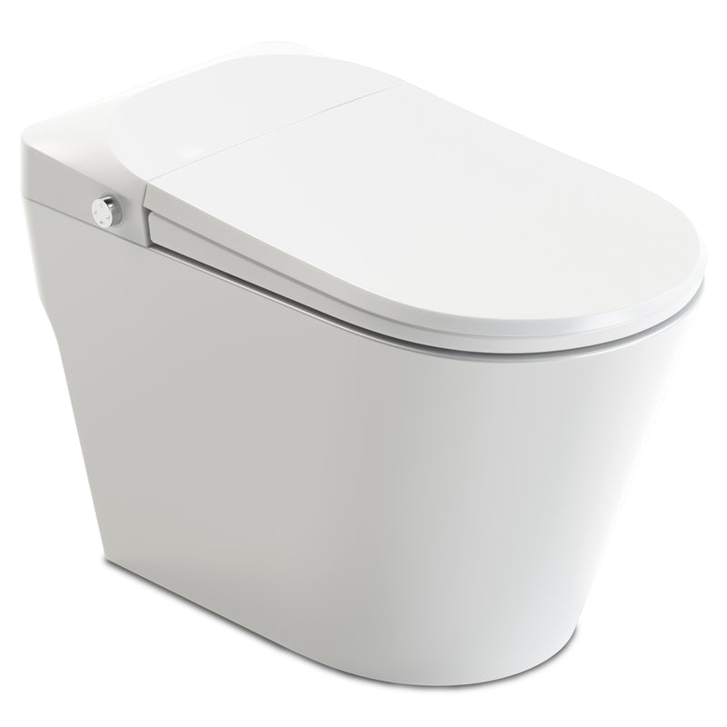 Anzzi TL-ST950WIFI-MB ENVO Echo Elongated 1.28 GPF Smart Bidet Toilet with Auto Open, Auto Flush, Heated Seat, Voice and