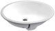 Anzzi Rhodes Series Ceramic Undermount Bathroom Sink Basin in White, 17 in.