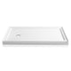 Anzzi Colossi Base Series 60 in. L x 36 in. W Alcove Shower Pan Base with Left Drain in Glossy White Marine Acrylic