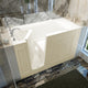 Meditub 3060WILBA Walk-In 30 x 59 Left Drain Biscuit Air Jetted Walk-In Bathtub