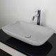 Camrose Rectangular Cast Concrete Vessel Sink - Light Grey