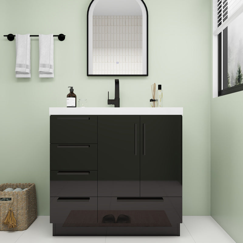 Moreno Bath CARLA-36L Carla 36" Freestanding Bathroom Vanity with Left Side Drawers