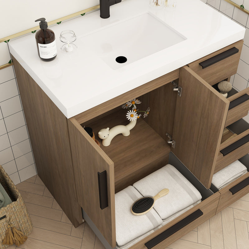 Moreno Bath CARLA-36R Carla 36" Freestanding Bathroom Vanity with Right Side Drawers
