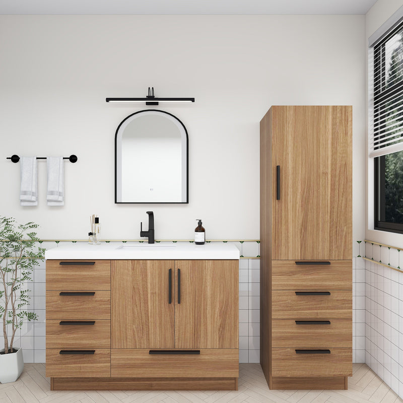 Moreno Bath CARLA-42L Carla 42" Freestanding Bathroom Vanity with Left Side Drawers