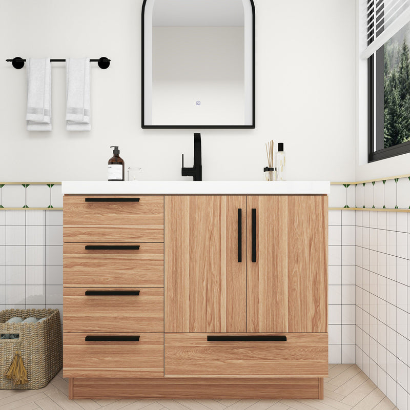 Moreno Bath CARLA-42L Carla 42" Freestanding Bathroom Vanity with Left Side Drawers