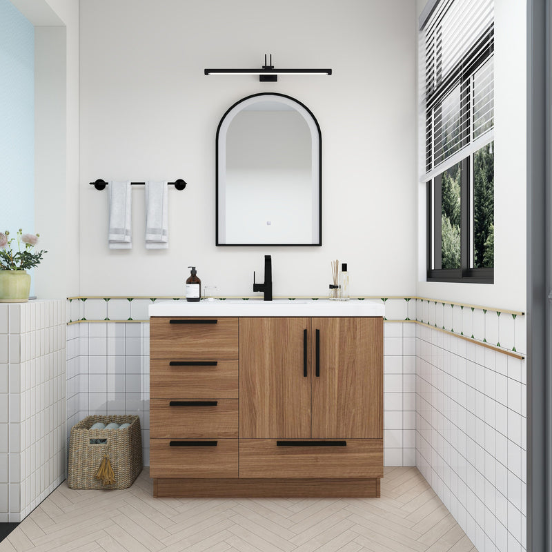 Moreno Bath CARLA-42L Carla 42" Freestanding Bathroom Vanity with Left Side Drawers