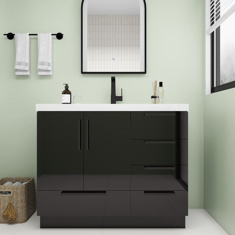 Moreno Bath CARLA-42R Carla 42" Freestanding Bathroom Vanity with Right Side Drawers