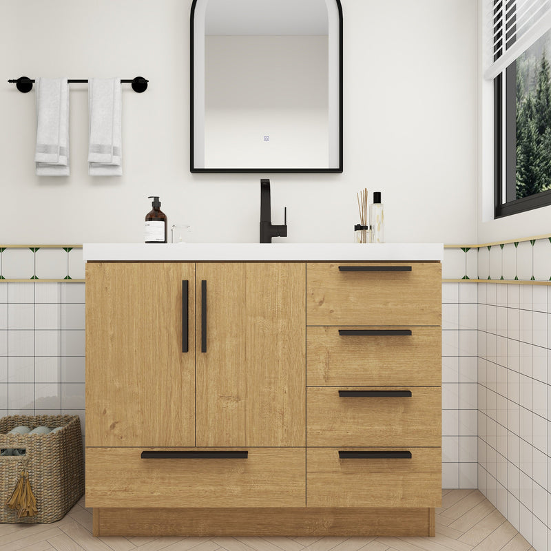 Moreno Bath CARLA-42R Carla 42" Freestanding Bathroom Vanity with Right Side Drawers