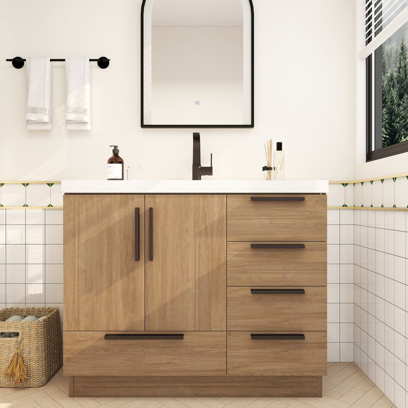 Moreno Bath CARLA-42R Carla 42" Freestanding Bathroom Vanity with Right Side Drawers