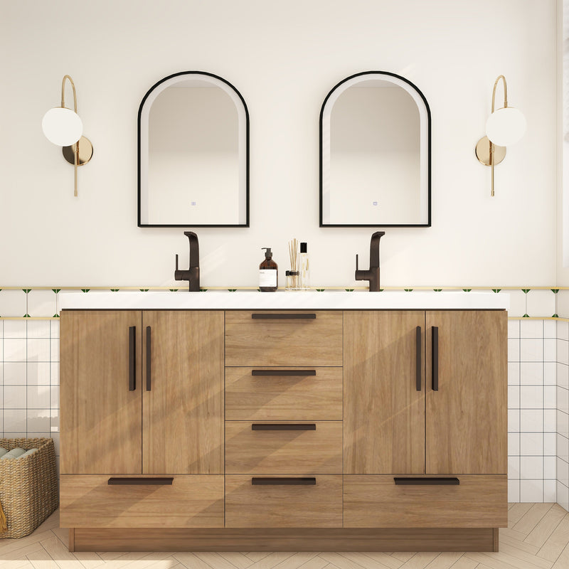 Moreno Bath CARLA-60D Carla 60" Freestanding Bathroom Vanity with Double Sink