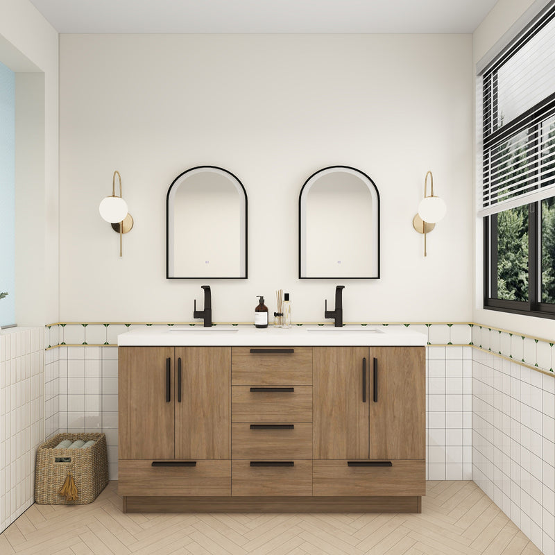 Moreno Bath CARLA-60D Carla 60" Freestanding Bathroom Vanity with Double Sink