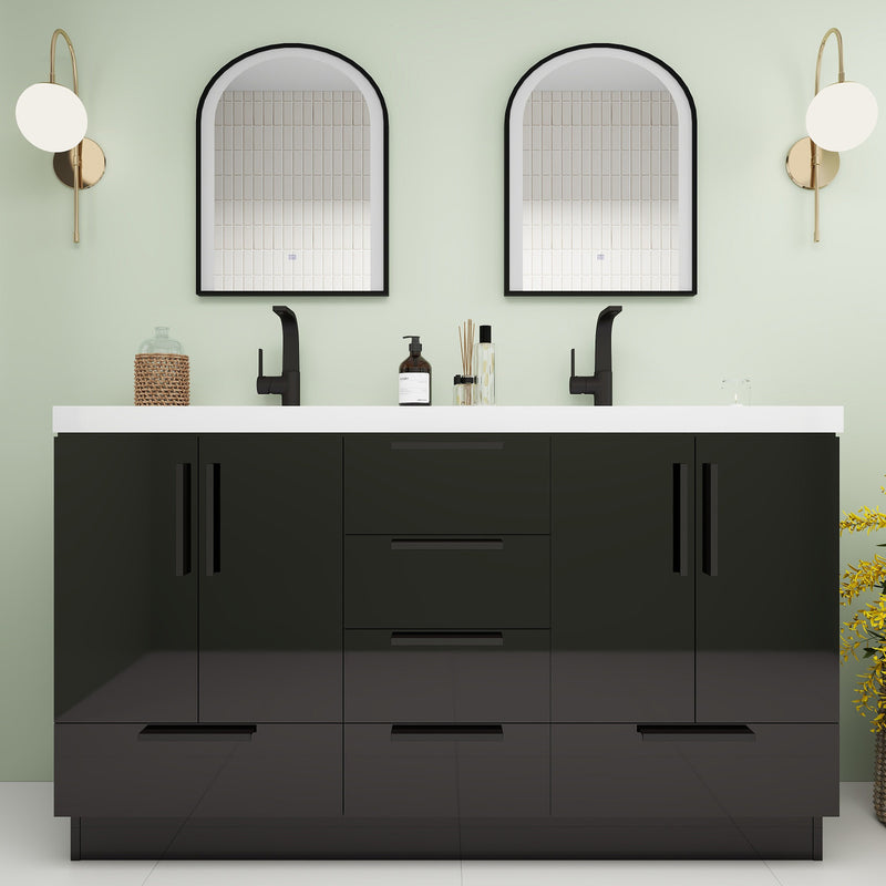 Moreno Bath CARLA-60D Carla 60" Freestanding Bathroom Vanity with Double Sink