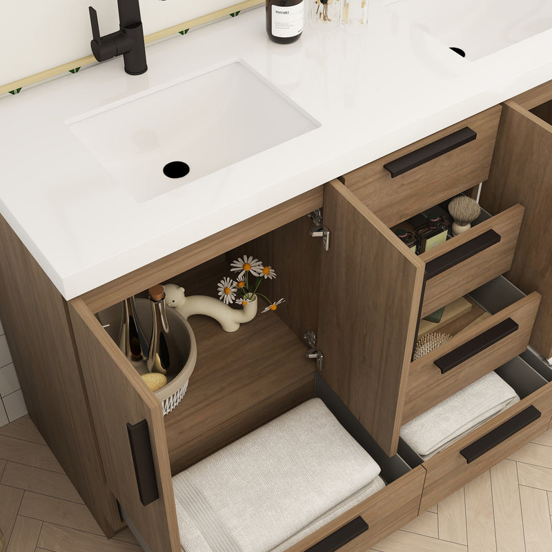 Moreno Bath CARLA-60D Carla 60" Freestanding Bathroom Vanity with Double Sink