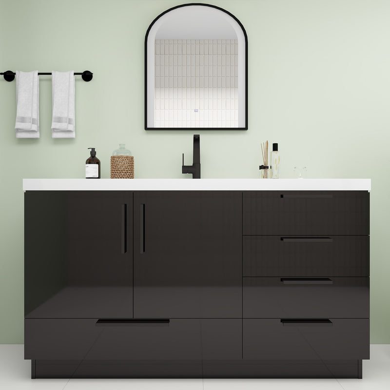 Moreno Bath CARLA-60S Carla 60" Freestanding Bathroom Vanity with Single Sink