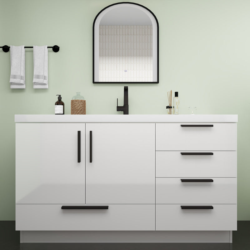 Moreno Bath CARLA-60S Carla 60" Freestanding Bathroom Vanity with Single Sink