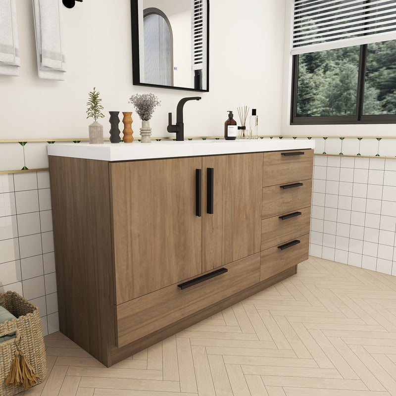 Moreno Bath CARLA-60S Carla 60" Freestanding Bathroom Vanity with Single Sink