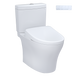 TOTO MW4464726CEMFGNA#01 WASHLET+ Aquia IV Two-Piece Elongated Dual Flush 1.28 and 0.9 GPF Toilet with Auto Flush S7 Contemporary Bidet Seat, Cotton White